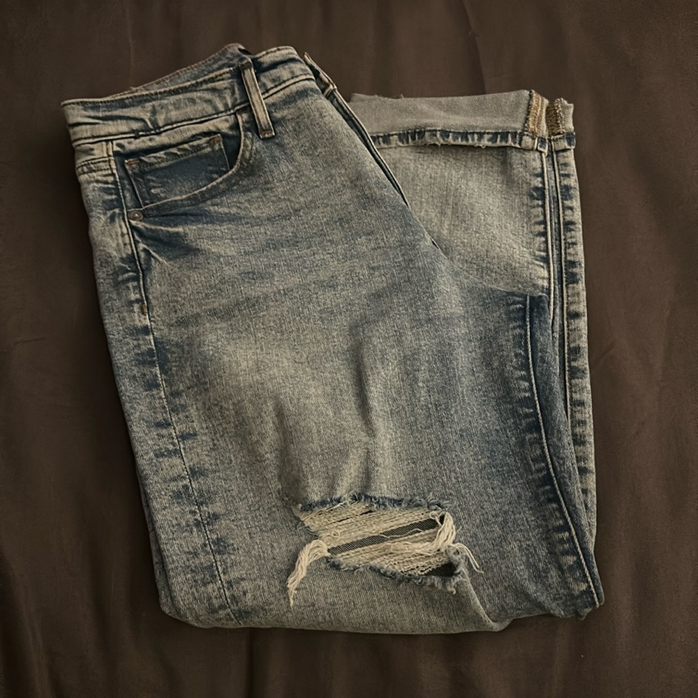 Express High Rise Ankle Straight Leg Jean